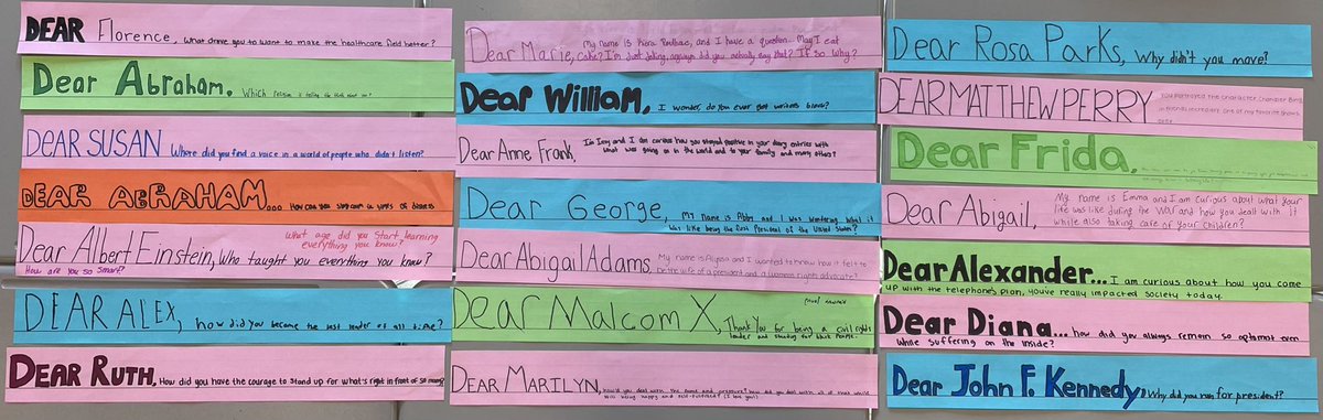 C Blocks?
Let’s talk C Blocks.
My C Block is better than yours.
Objectively.
2nd novel of the quarter!
Nic Stone’s colossal Dear Martin!
Students selected historical “pen pals”…connecting to the literature and all that “good stuff”.