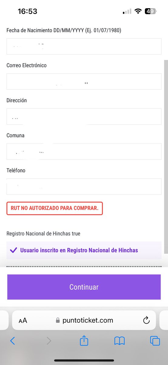 pipeavila_p's tweet photo. @puntoticket  no puedo comprar entradas para chile venezuela, por que pasa esto? https://t.co/FwhcjA9mMc