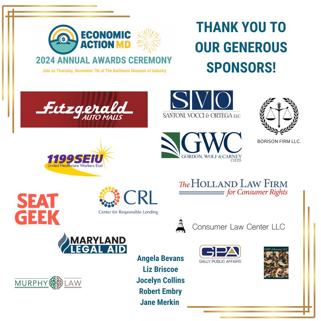 EconActionMD's tweet photo. Our Annual Awards Ceremony is only TWO WEEKS AWAY! It’s not too late to join us or sponsor! Click here for more info: https://t.co/jmTLAjY5g0 https://t.co/NmH990uAqm