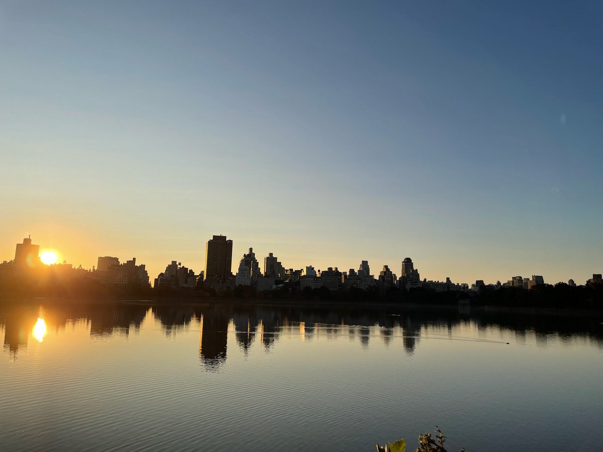 Sunset power walk in Central Park 🌅☀️🕶️