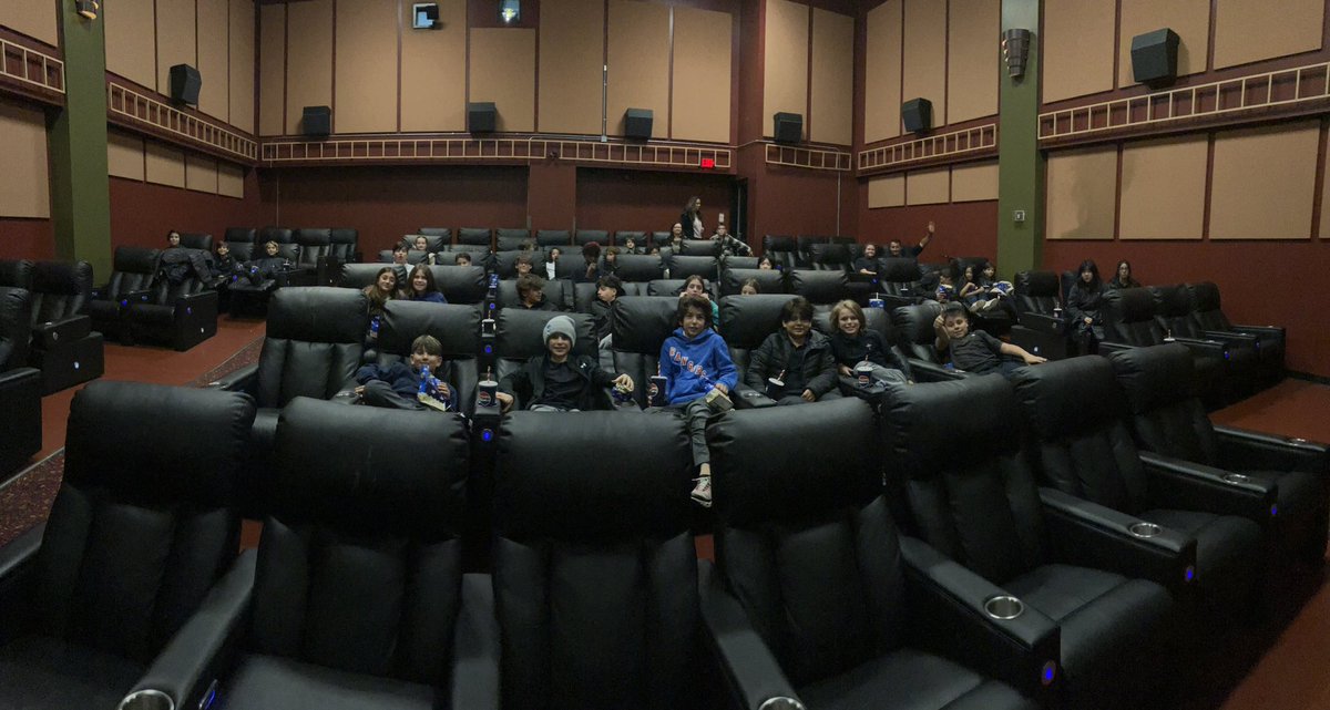 Our grade 6s went on a field trip today to watch “The Wild Robot”.