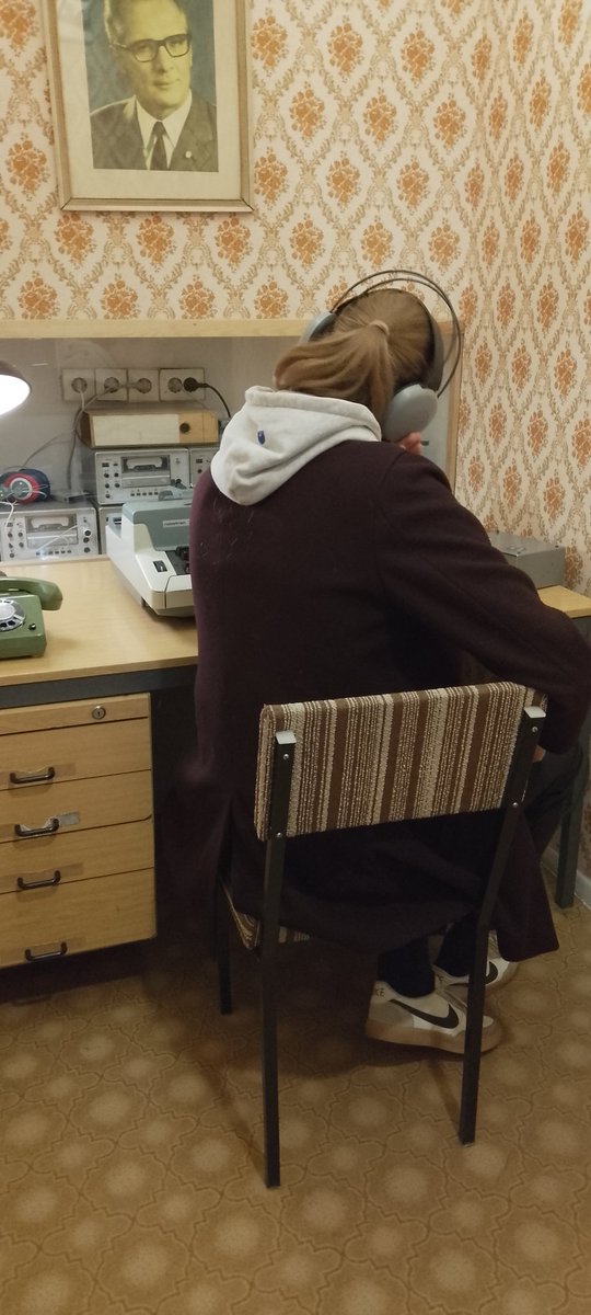 Trying out Stasi listening devices @ddrmuseum