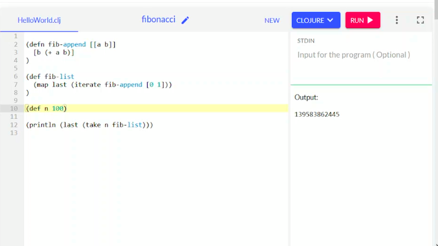 xgeorgio_gr's tweet image. #Coding_Fridays : Fibonacci numbers calculation in Clojure
Watch the full video in Youtube channel central -- youtube.com/@apneacoding 
#ambient #coding #programming #notalking #clojure #terminal #console #declarative #functional