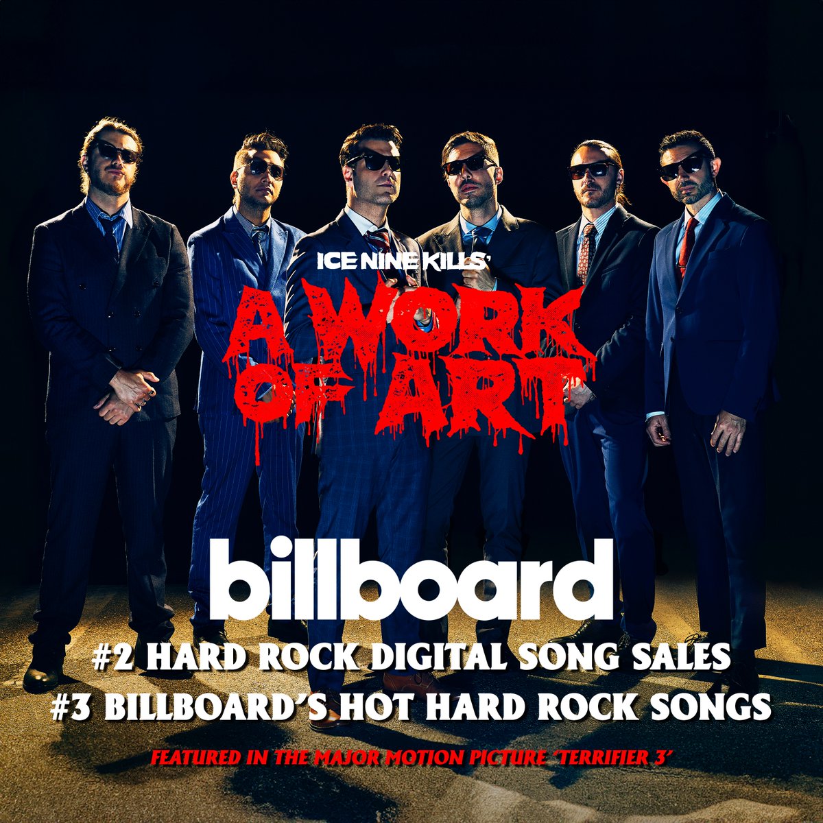 PSYCHOS: YOU are 𝘼 𝙒𝙤𝙧𝙠 𝙤𝙛 𝘼𝙧𝙩. Thank you for helping us slash our way to the top of the <a href="/billboardcharts/">billboard charts</a>🤡🎨🔪🩸If you've been clowning around, stab here: found.ee/INKAWOA

<a href="/TerrifierFilm/">Terrifier 3 ☝️🤡✌️</a> <a href="/BDisgusting/">Bloody Disgusting</a> <a href="/billboard/">billboard</a> <a href="/spencerink/">Spencer Charnas</a>