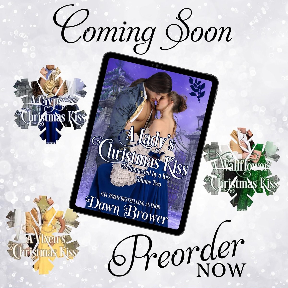 Bundled together for the first time. Grab the first three (of my books) in the Connected by a Kiss anthology before A Hellion's Christmas Kiss releases in December.

A Lady's Christmas Kiss: books2read.com/ALadysChristma…
A Hellion's Christmas Kiss: 
books2read.com/Hellionskiss