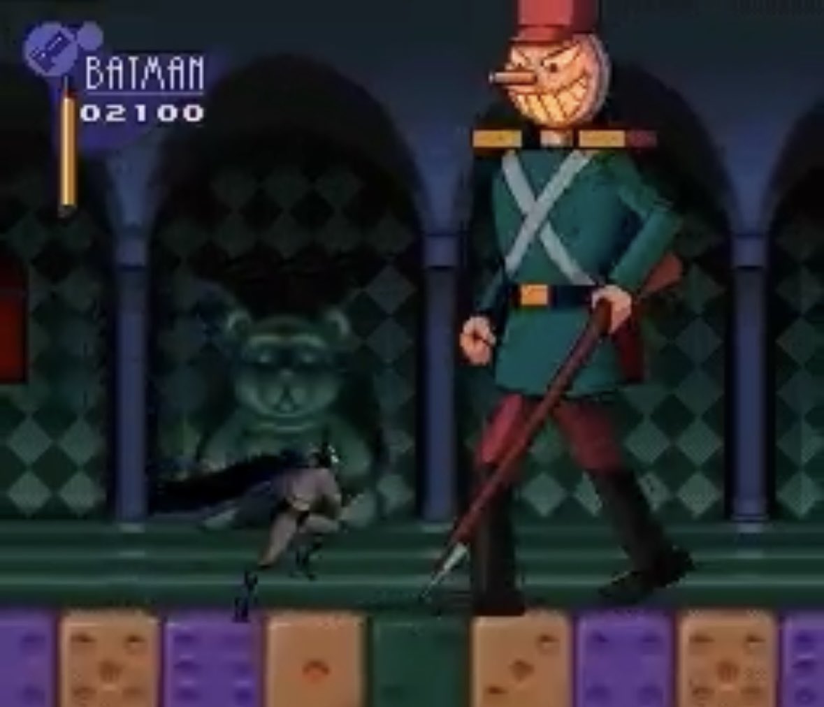 Kyle Hilliard (@kylemhilliard) on Twitter photo Is this giant toy soldier in Batman: Arkham Shadow a deliberate reference to The Adventures of Batman & Robin video game? Or is it just a coincidence, <a href="/ryanpayton/">Ryan Payton</a>? Is this giant toy soldier in Batman: Arkham Shadow a deliberate reference to The Adventures of Batman & Robin video game? Or is it just a coincidence, <a href="/ryanpayton/">Ryan Payton</a>?