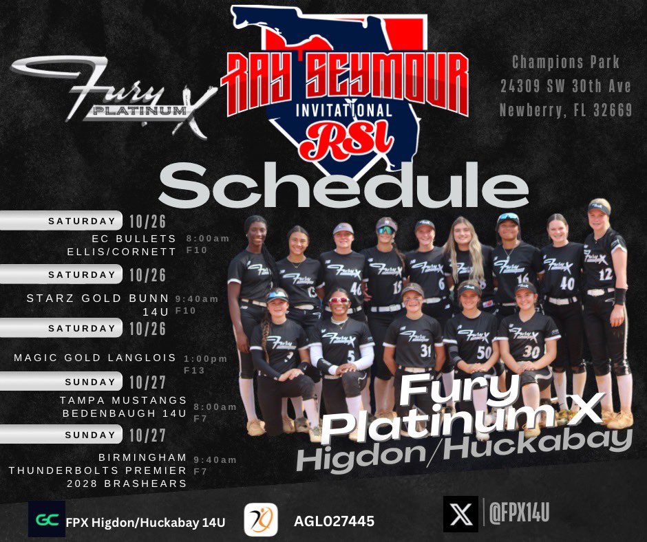 Carleigh Allen C/O 2028 (@carleighallen) on Twitter photo ✈️🥎📍Gainesville, FL <a href="/ray_seymour/">Ray Seymour Invitational</a> Schedule Drop. Come check us out!
<a href="/ExtraInningSB/">EXTRA INNING SOFTBALL</a> <a href="/LineDsoftball/">Line Drive Media</a> <a href="/los_stuff/">Carlos Arias</a> <a href="/rittmanjohn/">John Rittman</a> <a href="/KatieRepole/">Katie “Crash” Repole</a> <a href="/ClemsonCoachKJ/">Kyle Jamieson</a> <a href="/ElzeyMatt/">The Coach</a> <a href="/NataliePooleUSM/">Natalie Poole</a> <a href="/CoachBBuchanan/">Bobby Buchanan</a> <a href="/coachmegsmith/">Megan Smith Lyon</a> <a href="/c_lyon22/">Corey Lyon</a> <a href="/OSUcoachG/">Kenny Gajewski</a> <a href="/ashleychastain/">Ashley Chastain Woodard</a> @DukeCoachBK <a href="/hittingcoachJ/">Jimmy Mullis</a> ✈️🥎📍Gainesville, FL <a href="/ray_seymour/">Ray Seymour Invitational</a> Schedule Drop. Come check us out!
<a href="/ExtraInningSB/">EXTRA INNING SOFTBALL</a> <a href="/LineDsoftball/">Line Drive Media</a> <a href="/los_stuff/">Carlos Arias</a> <a href="/rittmanjohn/">John Rittman</a> <a href="/KatieRepole/">Katie “Crash” Repole</a> <a href="/ClemsonCoachKJ/">Kyle Jamieson</a> <a href="/ElzeyMatt/">The Coach</a> <a href="/NataliePooleUSM/">Natalie Poole</a> <a href="/CoachBBuchanan/">Bobby Buchanan</a> <a href="/coachmegsmith/">Megan Smith Lyon</a> <a href="/c_lyon22/">Corey Lyon</a> <a href="/OSUcoachG/">Kenny Gajewski</a> <a href="/ashleychastain/">Ashley Chastain Woodard</a> @DukeCoachBK <a href="/hittingcoachJ/">Jimmy Mullis</a>