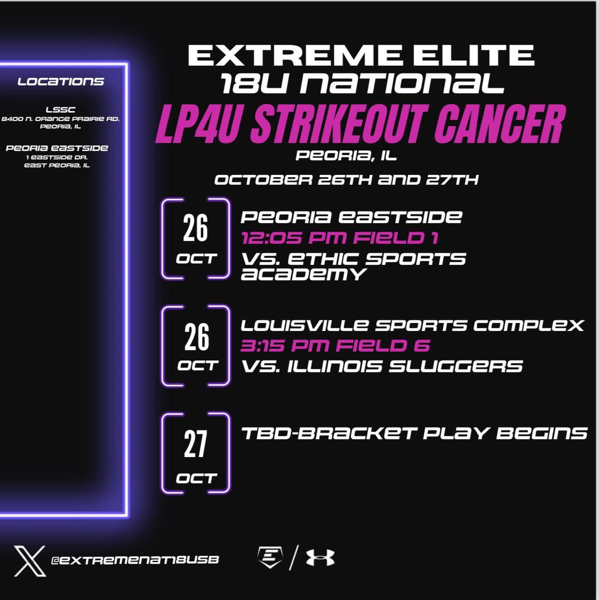 Can’t wait to show out this weekend at LP4U in Peoria! See you there! 🍂🥎🩷
@ExtremeNat18USB