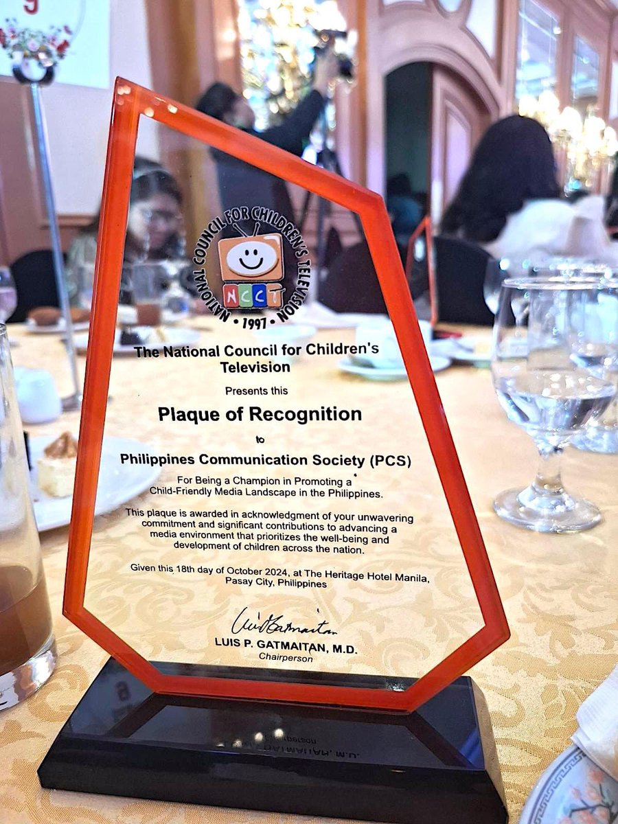 philscomsoc's tweet photo. Congratulations to PCS! #NCCT #award https://t.co/YWgrtVXRGv