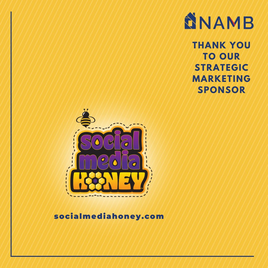 NAMBpros's tweet image. NAMB is buzzed to partner with @Social Media HONEY, which offers monthly subscriptions to unique, original, buzz-worthy social media posts, graphics, captions &amp;amp; hashtags that relate to the mortgage industry&apos;s trends &amp;amp; topics!

socialmediahoney.com/social-media-f… | namb.org/sponsors