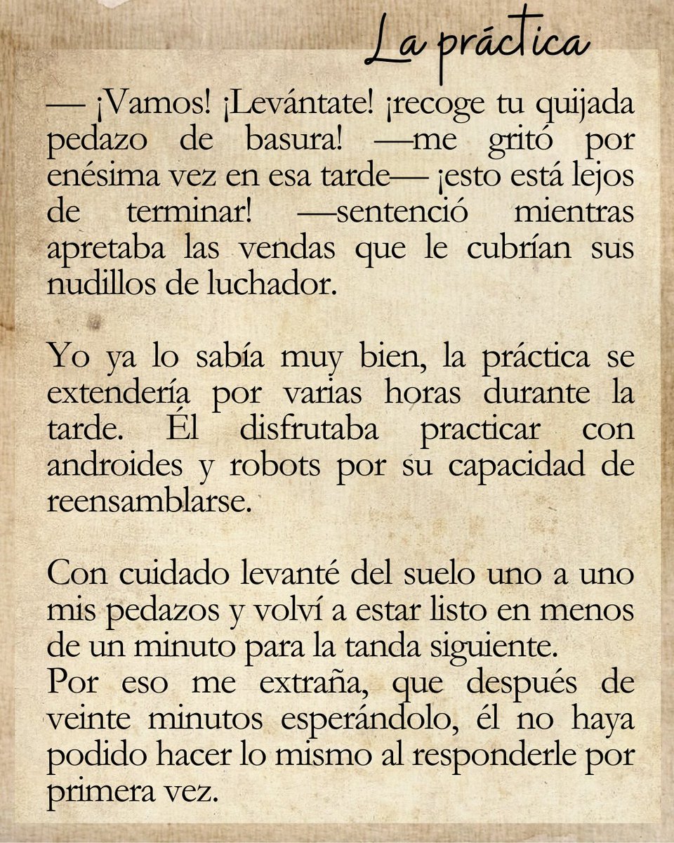 anwarvazquez's tweet photo. La práctica
#microcuento https://t.co/VfJXh6lDTF