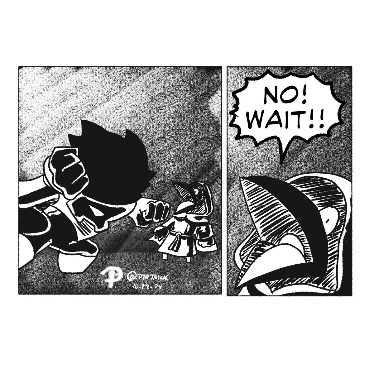PTRTrick's tweet photo. Inktober 2024 Day 23 Mighty River Strip 23
#inktober #inktober2024 #ink #digitalart #digitaldrawing #digital #art #illustration #drawing #blackcat #black #cat #superhero #super #hero #comic #webcomic https://t.co/wGo2KiVTC9