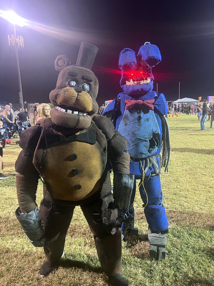 Freddy Fazbear and Bonnie joined us!
