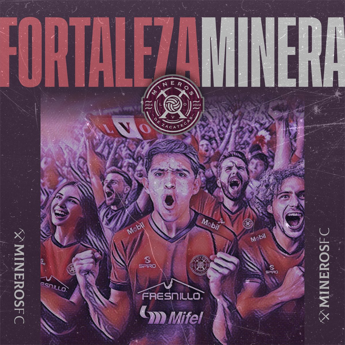 MinerosFc's tweet photo. Mañana, el CVV se convierte en una fortaleza. Nuestro clima, nuestra pasión, nuestro futbol y nuestra unión harán pesar nuestra casa. ¡Siempre juntos Mineros! #Somos12 https://t.co/IS3DXaXsPR