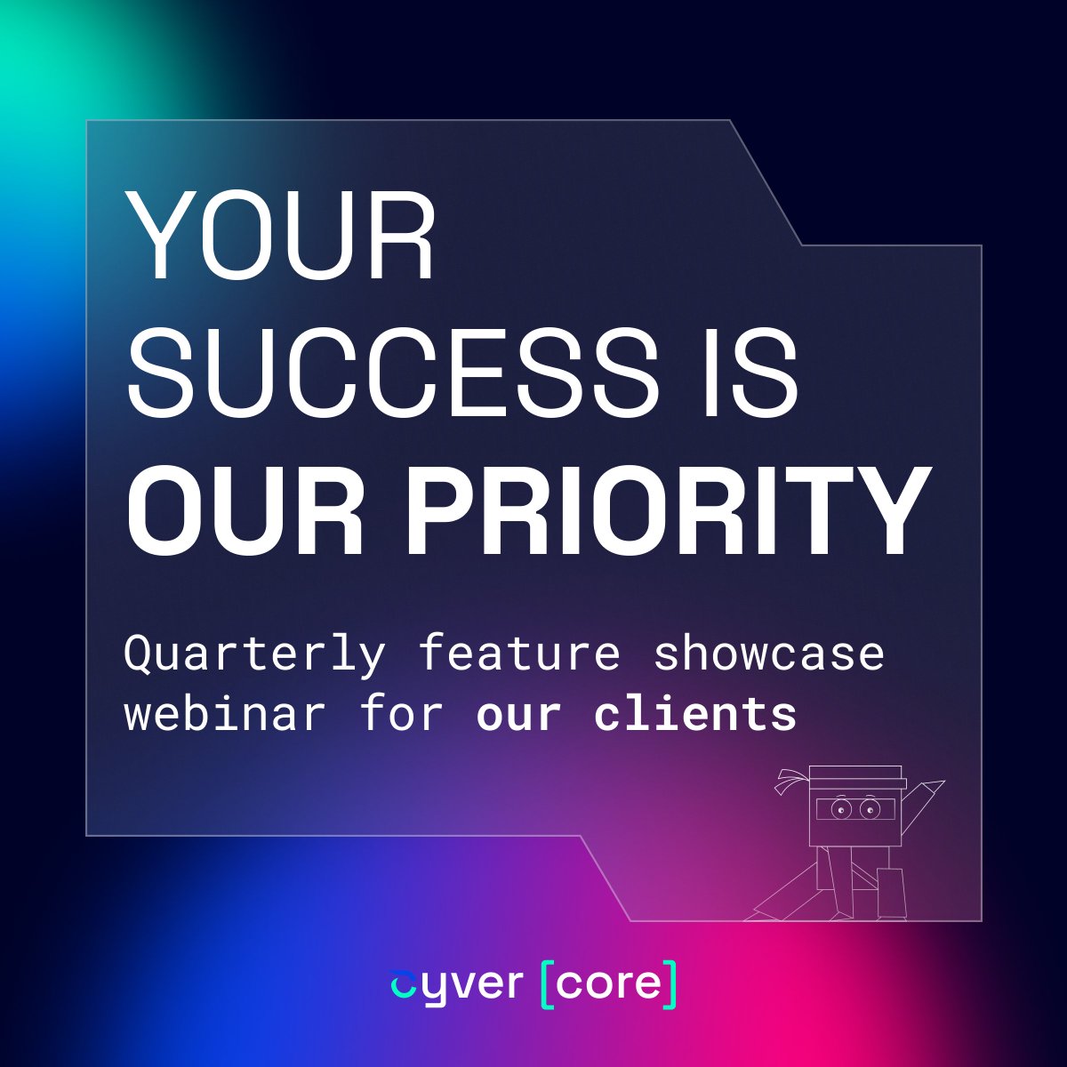 Cyver_io's tweet photo. Each quarter, we host a webinar for Cyver Core users to highlight new features and updates, with live Q&amp;A for practical tips.

Thanks to our clients for being part of the Cyver community—we're committed to improving based on your feedback! 💌

#pentesting #cybersecurity #pentest https://t.co/8rKtdpeaAJ