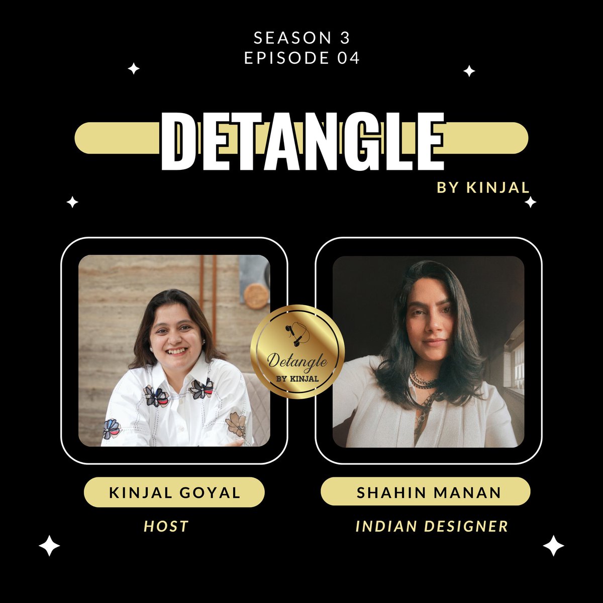 kinjalgoyal's tweet photo. Dive into the world of fashion with @shahinmannan on the latest episode of Detangle! Discover her journey, her inspirations, and how she blends art with fashion to create unique, confidence-boosting designs. Don't miss it! #FashionDesign #Podcast

https://t.co/PrFp9lgxjA https://t.co/Eb61O0zNdx
