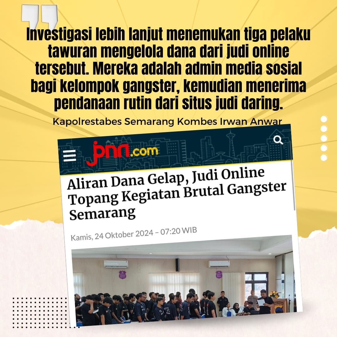 aliran dana gelap judol semakin meresahkan guys mari kita #PerangLawanJudol