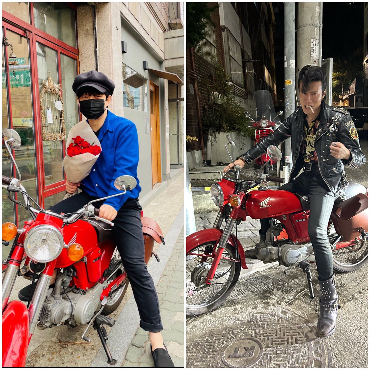 thecaptainrock's tweet photo. 💘CaptainRock vs Johnny Daigo🎵

같은 오토바이🏍️  다른 느낌 💙❤️‍🔥
죠니판도라 😎⚡️

#죠니판도라 #johnnypandora #captainrock #benly50 https://t.co/lDXUswDEce
