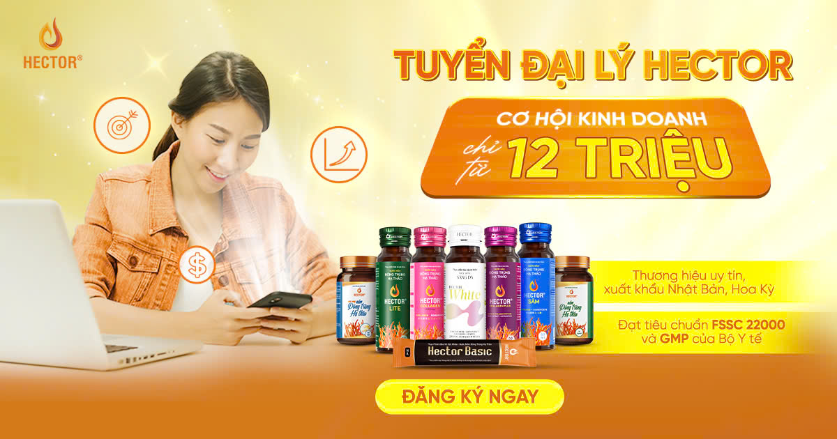 BebaHector's tweet photo. Chỉ với 12 triệu, bạn đã có thể bắt đầu ngay việc kinh doanh với sản phẩm uy tín, chất lượng Đông trùng hạ thảo Hector - thương hiệu uy tín 7 năm trên thị trường &amp; đã xuất khẩu chính ngạch sang Nhật Bản và Hoa Kỳ! https://t.co/yfLrhGZJBg
