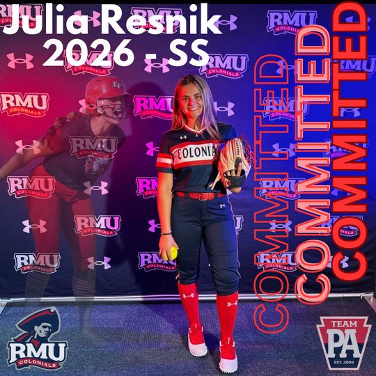 Julia Resnik (@resnikjules1) on Twitter photo VERY excited to announce my commitment to play division 1 softball at Robert Morris University!! Special thanks to everyone who has contributed and helped me along the way!! Go Bobby Mo:))) <a href="/RMUSoftball/">RMU Softball</a> <a href="/teampahall/">Team PA Hall 18U & Team PA Hall 2026</a> <a href="/teampafastpitch/">Team Pennsylvania Fastpitch</a> VERY excited to announce my commitment to play division 1 softball at Robert Morris University!! Special thanks to everyone who has contributed and helped me along the way!! Go Bobby Mo:))) <a href="/RMUSoftball/">RMU Softball</a> <a href="/teampahall/">Team PA Hall 18U & Team PA Hall 2026</a> <a href="/teampafastpitch/">Team Pennsylvania Fastpitch</a>