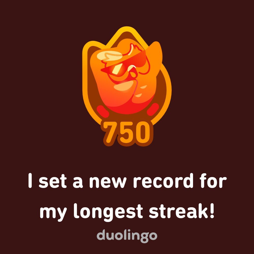 erinnwhite's tweet photo. Inspired by @Melaninn_Alienn. I hit 750 today! #languagelearning #Duolingo #українськамова #дужедобре https://t.co/LKVTAQZMEk