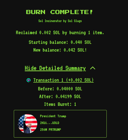 PRTRUMPToken's tweet photo. Our community is amazing! 🎉 Our challenge was to reach 100 members on TG, and we’ve smashed it with 250! 🚀 As a result, we’ve decided to burn 250 million tokens! 🔥 Thank you for your incredible support – this is just the beginning! #TokenBurn #CommunityPower #Milestone #PRTRUMPToken #Trump2024