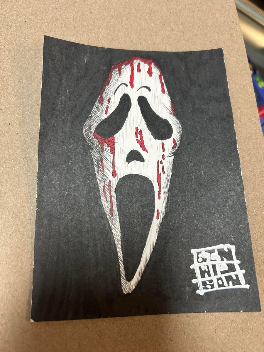 Ben2021's tweet photo. Sorry I’ve been absent on the drawings this year, I do have one for every day I just haven’t posted them so I’ll share multiple a day until Halloween #monthofmonsters #BMFW #beetlejuice #scream #ghostface https://t.co/rDqFdt89fl