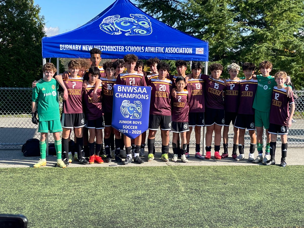 Burnaby New Westminster Schools Athletic Assoc. (@bnwsaa) on Twitter photo Congrats to <a href="/bnsathletics/">BNSS Athletics</a> on winning our 2024 BNW Junior Boys #Soccer Championship banner with a 3-1 win over <a href="/alphaSD41/">รcole Alpha Secondary</a>!
Wish both teams all the best at Fraser North Zone playoffs next week!
#BNWplayoffs #BNWSAA ๐ตโฝ๏ธ Congrats to <a href="/bnsathletics/">BNSS Athletics</a> on winning our 2024 BNW Junior Boys #Soccer Championship banner with a 3-1 win over <a href="/alphaSD41/">รcole Alpha Secondary</a>!
Wish both teams all the best at Fraser North Zone playoffs next week!
#BNWplayoffs #BNWSAA ๐ตโฝ๏ธ