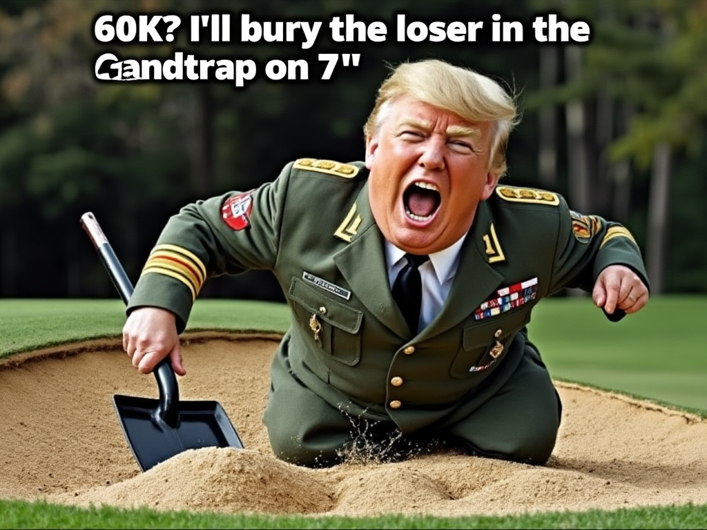 Brian_3000's tweet photo. Yup.  Seems a good place for my "60,000 for a fucking Mexican". Just go bury that sucker loser in the sandtrap on the 7th green by the nuclear secrets drop. Enjoy! #RacismInLeadership #TrumpHatesVets #SupportOurVeterans #VeteransDeserveBetter #StandAgainstHate #VeteransForJustice #NoMoreRacism #HonorOurHeroes #TruthAboutTrump #VetsAgainstTrump #EqualityForAll #VeteransMatter #UniteAgainstHate #ProtectOurVeterans #VetsVoicesMatter #StopTheHate #VeteranRights #JusticeForVets #EndRacismNow #RespectOurTroops #VeteransUnited #HateHasNoPlace #RealLeadershipMatters #StandUpForVets #DefendOurVeterans #RacismIsUnAmerican #VeteransSpeakOut #LoveNotHate #SupportVeteranVoices #EnoughIsEnough