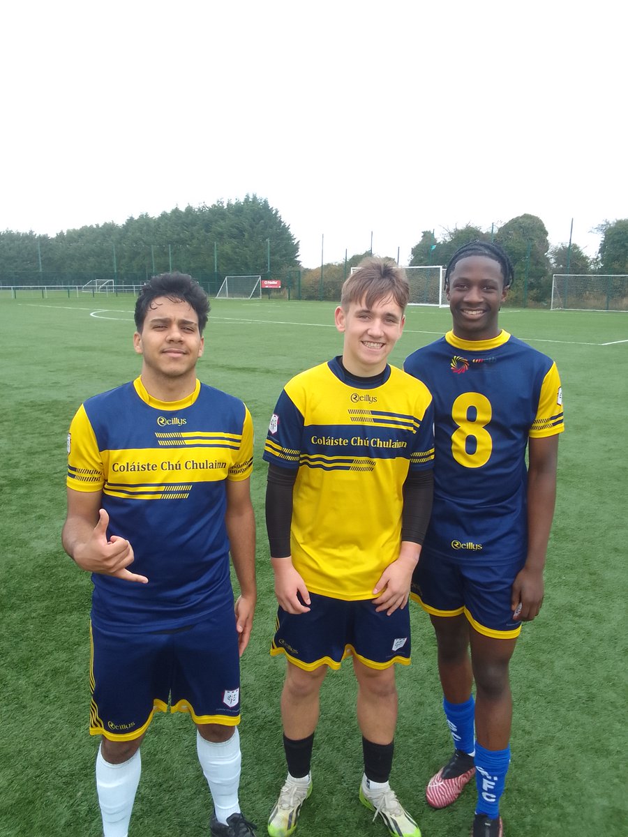 CCCPEandSport's tweet photo. Congrats to the U19 Soccer team who put in a great performance vs Boyne CC in the Leinster Cup. The lads scored 2 goals in the 1st half through Miguel and skipper James Obisan to secure the victory. 
A superb win. 
Well done lads. 
@ColChuChulainn https://t.co/hOg9lOmUHE