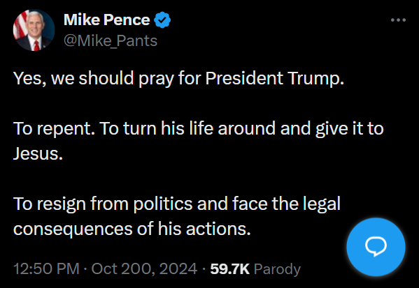 The "Pray for President Trump" trend was Mike Pence's last straw, as he finally clearly criticizes Trump 👏