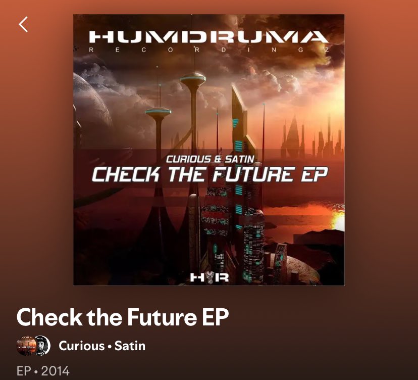 HumDrumaRec's tweet photo. This release snuck up on me…10 year anniversary of “Check The Future” EP I collaborated with CRS? in 2007…🔊🔊🔊 @EPM_Music @Spotify https://t.co/wQCIpHu97o
