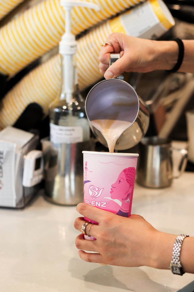 A heartfelt thank you to everyone who joined us yesterday for Coffee by Donation Day!  💕 Each year, we are so amazed by the incredible support from our community as we come together to stand with those affected by breast cancer! ☕🎗️#BlenzCares #BreastCancerAwareness
