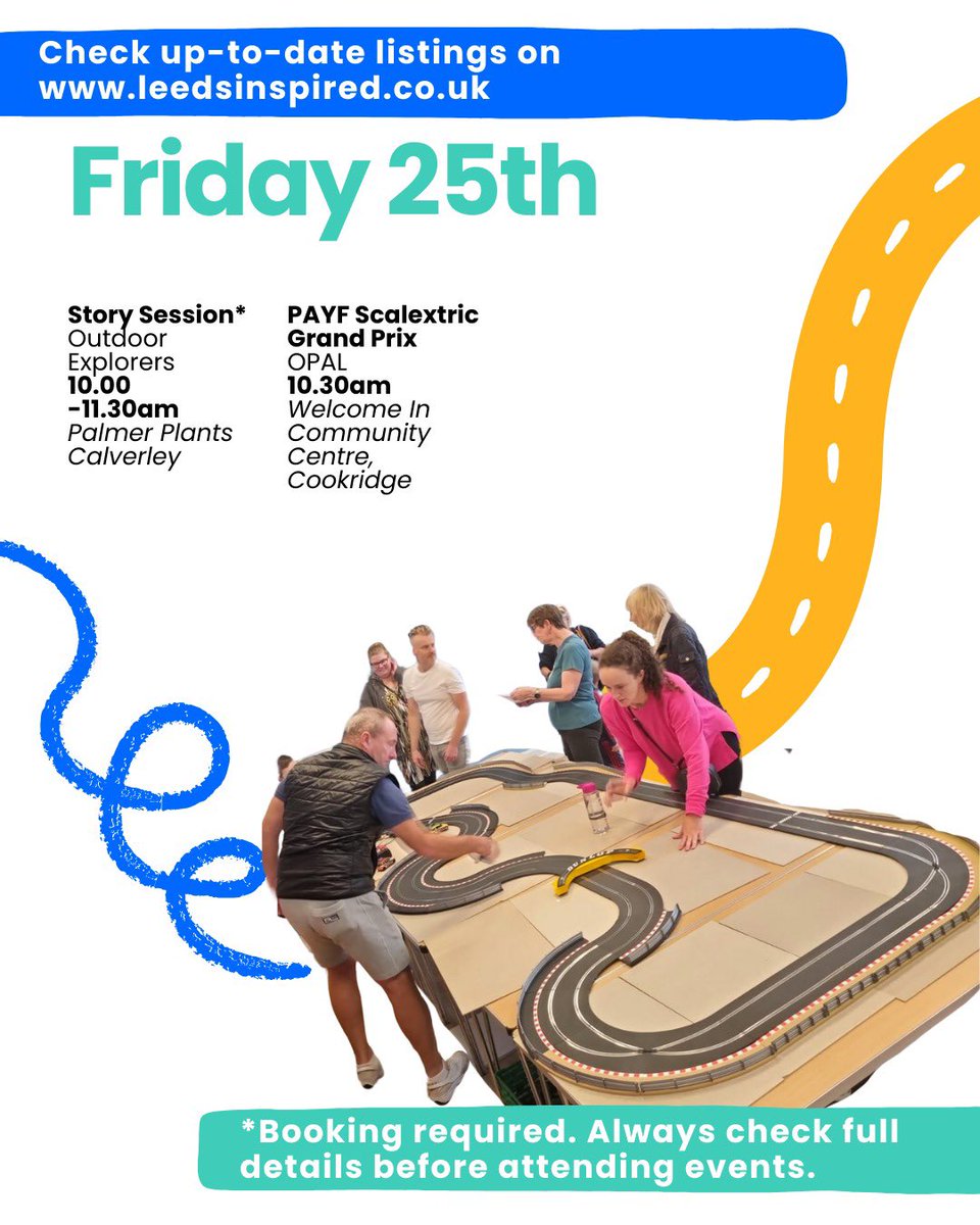 PlayfulAnytime's tweet photo. First day of #LeedsPlayFest tomorrow…

💡💡💡Do check out the Hodgson Family Lights in Crossgates 

https://t.co/HYmyQfN1cT

🏁🏁🏁&amp; Scalextrix in Cookridge 

https://t.co/YlbnYlUvKb https://t.co/u3kbGuJs93