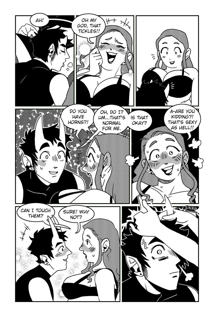 bedtimecreature's tweet photo. tomorrow is the 2 year anniversary of HORNY!! 💜🩷 im still so proud of this comic and planning more to come. 😈🍆 if you haven't read it or its sequel and you like sexy demons, shapeshifting, embarrassing confessions and high libidos, this is your comic! https://t.co/MJ893pXJRo https://t.co/hPNCepIoey