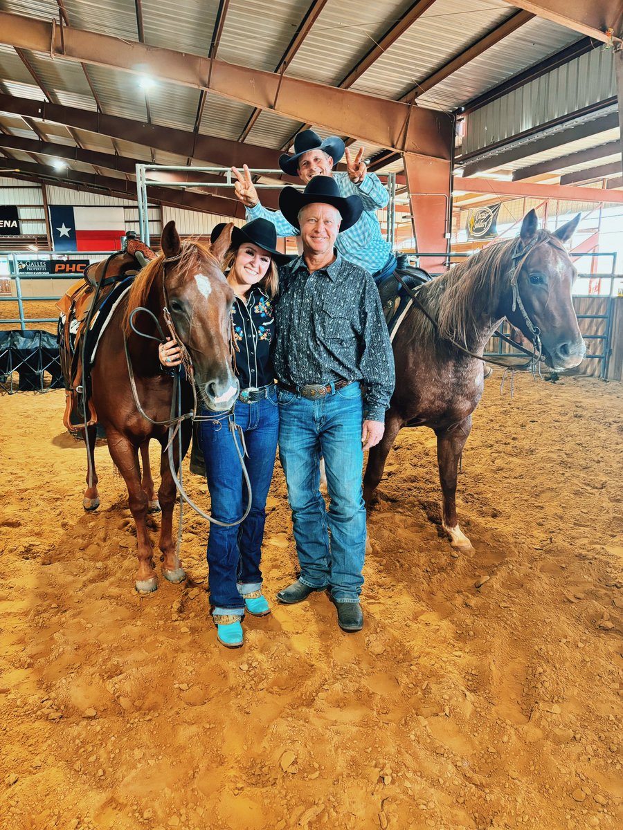 Sweet girl Checkers won the 15k am in Blue Ridge today. 🖤 Sure glad my good luck charm flew in and worked her for me yesterday! Huge thank you to FJ &amp; Heather w/ Johnston Cutting Horses for taking me in like family and teaching me so much over these last 5 years.