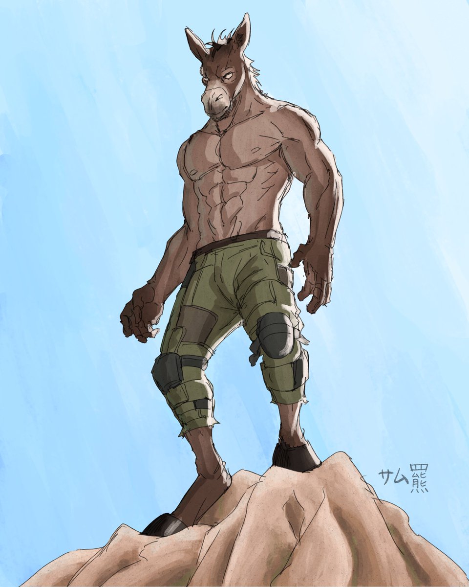 SamHiguma's tweet image. #weretober2024 day 24 - Mule