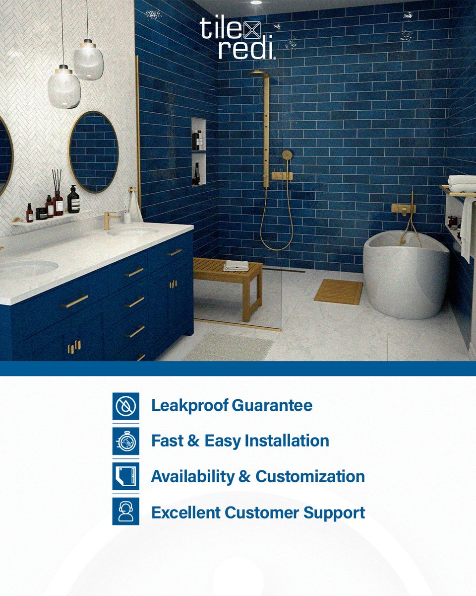 TileRedi's tweet photo. Tile Redi’s innovative solutions ensure a reliable, efficient installation process, tailored to your project needs.

With exceptional customer support every step of the way, you can trust us to deliver quality that lasts.

https://t.co/dX2UlZapvx

#tileredi #leakproof https://t.co/VSG8ZqGHoU