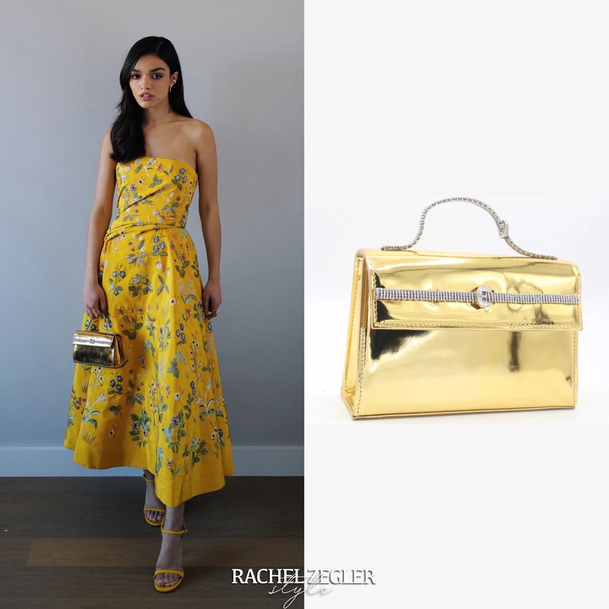 ZeglerStyle's tweet photo. She wore the #MintVelvet ‘Cream Textured Funnel Coat’ ($405) and also carried the #Gedebe ‘Sophie Mirror Bag’ (€690). https://t.co/PFDGmcl7Wy