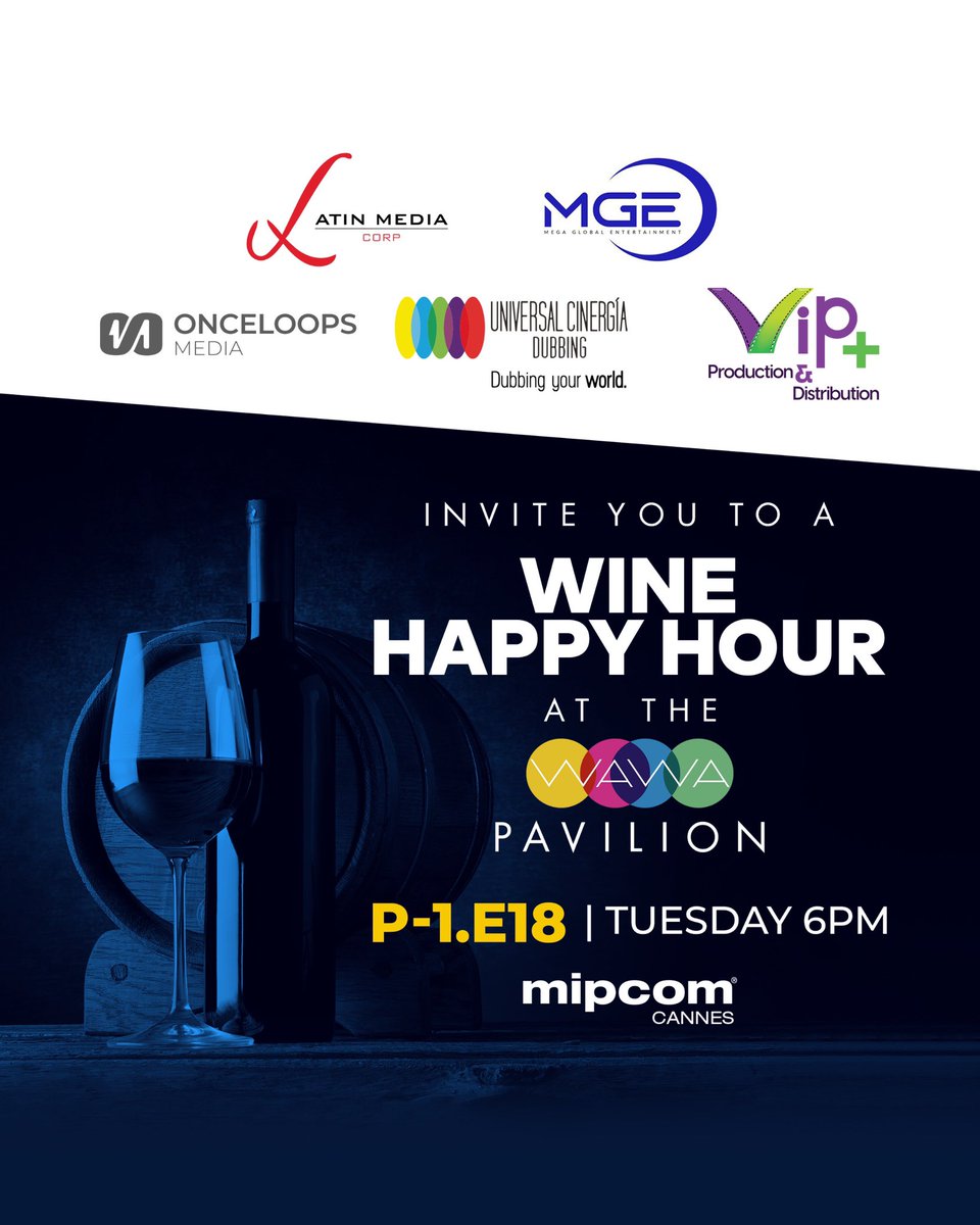 Dear WAWA Members,

You're invited to a special Happy Hour at the WAWA Pavilion during MIPCOM! 🍷
Join us for an evening of networking, connections, and celebration with fellow members.

🗓️ Tuesday, October 22
⏰ 6:00 PM
📍 WAWA Pavilion at the Palais, Stand P-1.E18