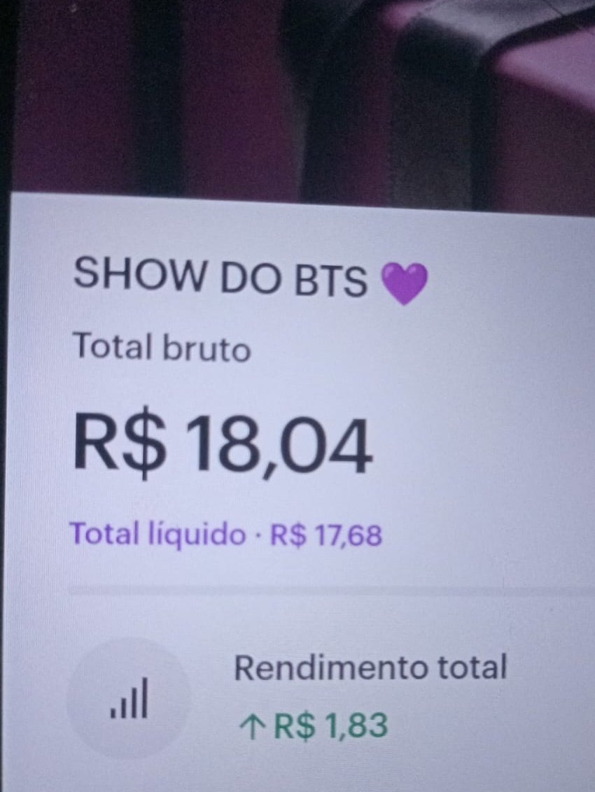 Estive economizando desde que o bts foi para o serviço militar, você acha que é o suficiente para eu estar na primeira fila?😭