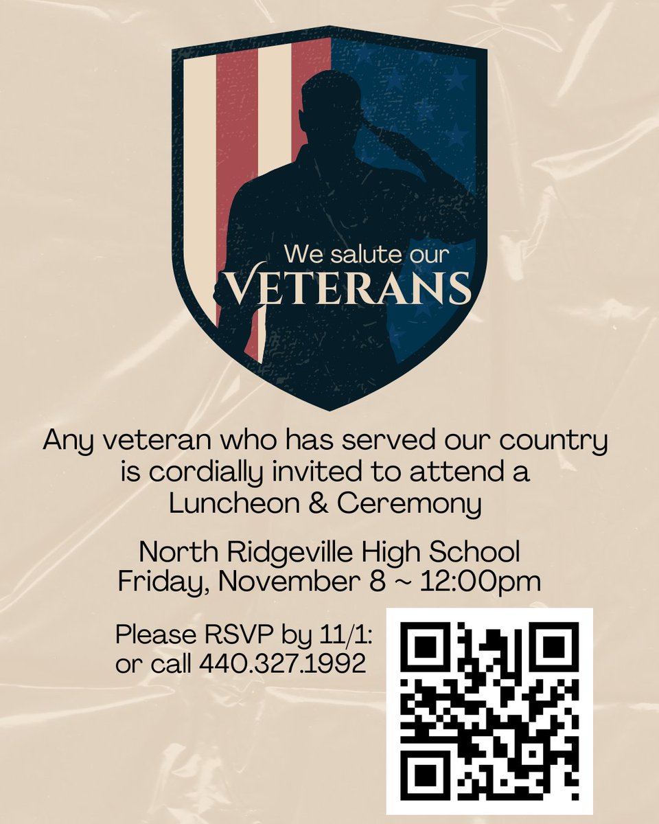 Mrs Roth (@mrsnrroth) on Twitter photo We are looking for local, or national (like <a href="/blckriflecoffee/">Black Rifle Coffee</a>) veteran owned businesses to highlight at our Veterans Day Event on November 8! Share this opportunity or tag them ๐ ๐บ๐ธ โค๏ธ๐ค๐๐บ๐ธ
<a href="/NRCSRangers/">North Ridgeville City Schools</a> <a href="/NRCS_Supt/">Roxann Ramsey-Caserio</a> <a href="/NRHSRangers/">NRHS Principal</a> <a href="/mrshignite_nrhs/">Meghan Hignite</a> We are looking for local, or national (like <a href="/blckriflecoffee/">Black Rifle Coffee</a>) veteran owned businesses to highlight at our Veterans Day Event on November 8! Share this opportunity or tag them ๐ ๐บ๐ธ โค๏ธ๐ค๐๐บ๐ธ
<a href="/NRCSRangers/">North Ridgeville City Schools</a> <a href="/NRCS_Supt/">Roxann Ramsey-Caserio</a> <a href="/NRHSRangers/">NRHS Principal</a> <a href="/mrshignite_nrhs/">Meghan Hignite</a>
