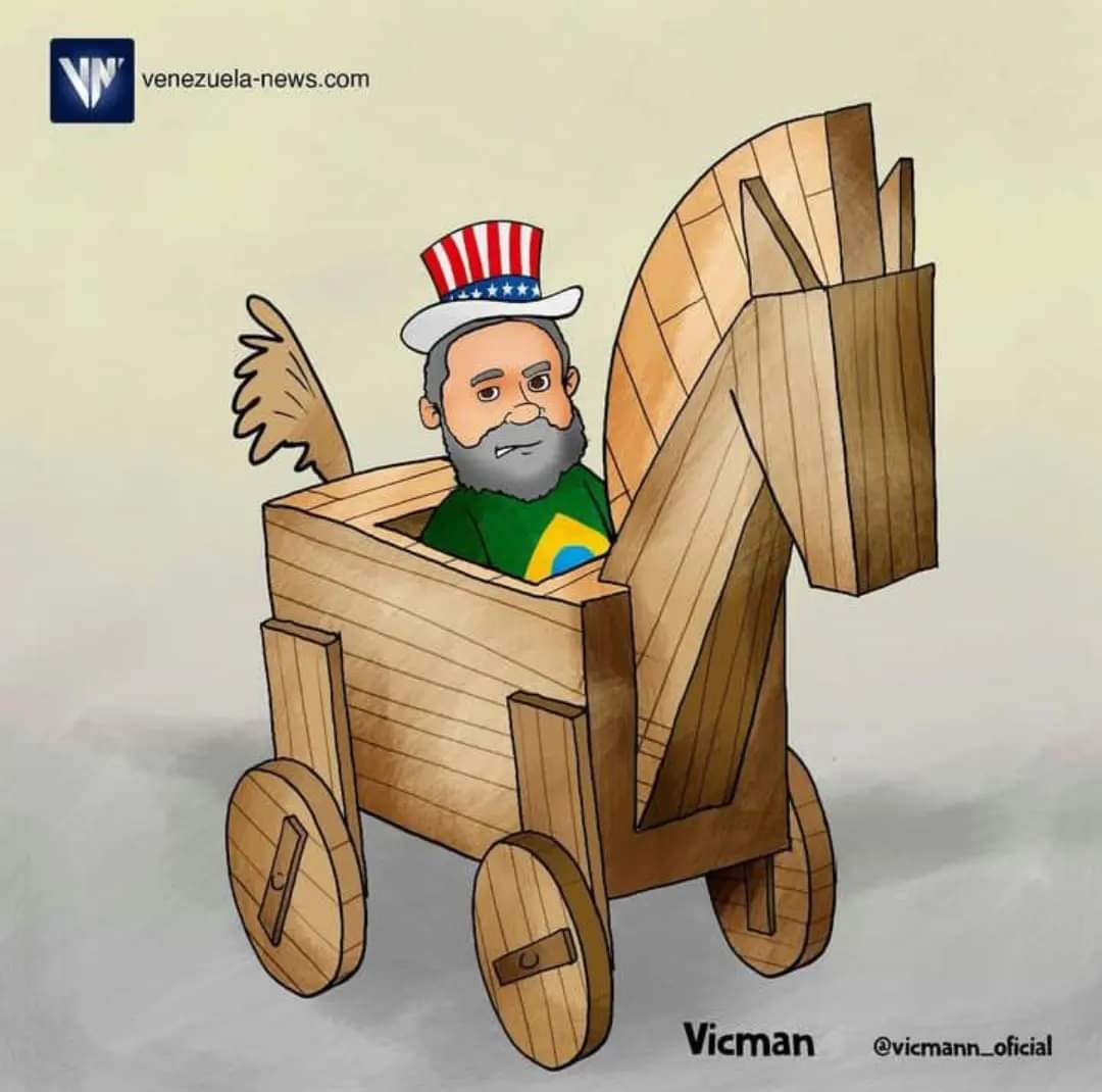 ZamoraMatea13's tweet photo. Mucha arrechera e indignación con @LulaOficial por la decisión de vetar a Venezuela para ingresar a los BRICS. Eres un asqueroso traidor Lula. Venezuela vencerá y que el universo proteja al pueblo de Brasil de un gusano arrastrado del imperialismo Yankee. 🤮 https://t.co/TnliPZHgfm