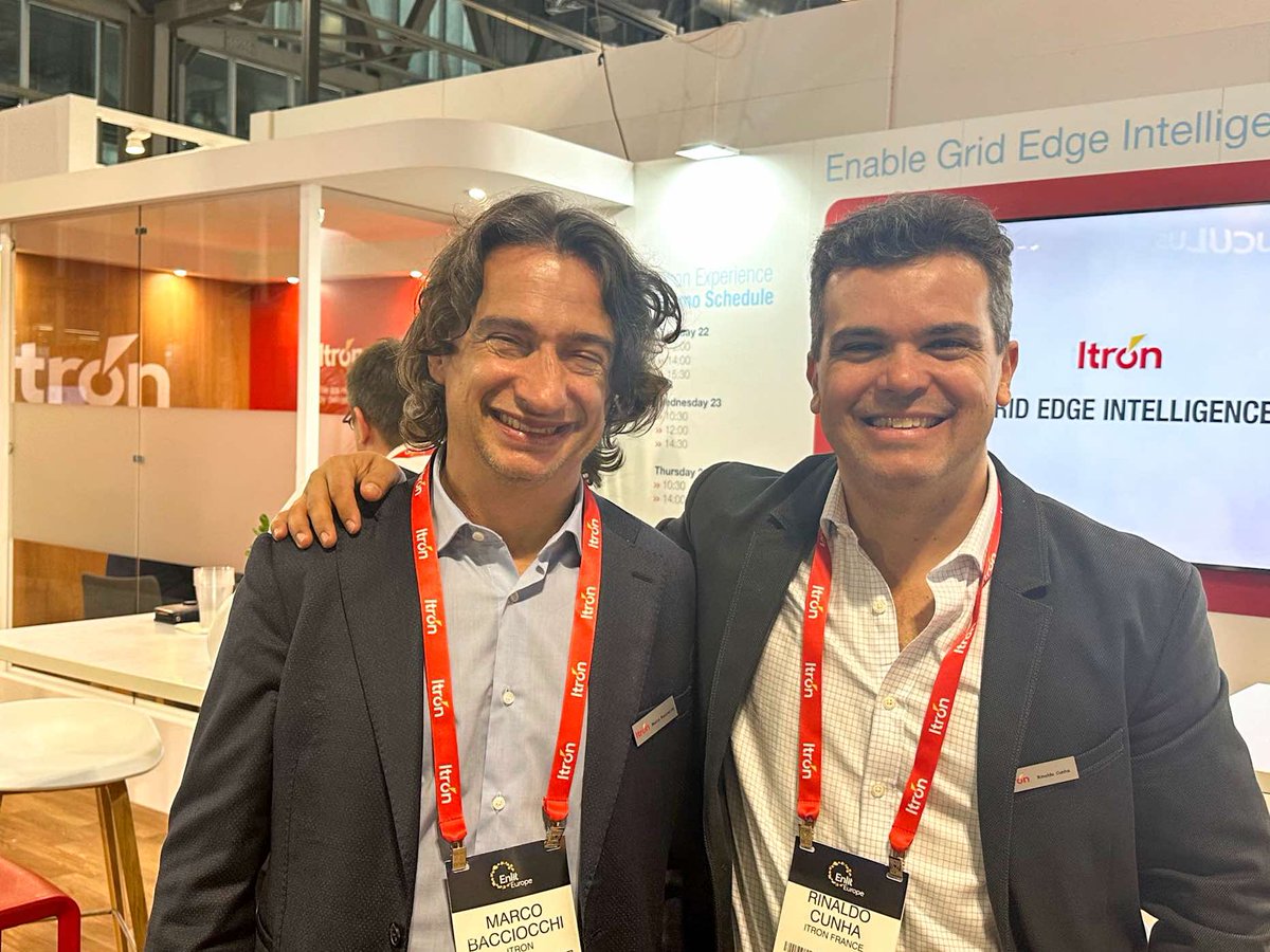 ItronInc's tweet photo. We're in Milan for @Enlit_Europe, an event on sustainable #Energy, the energy transition and #Decarbonization. 💡 With over 15,000 attendees, we've been connecting with individuals and showcasing our Grid Edge Intelligence Solutions.

#EnlitEurope #IAmEnlit #EnlitEurope2024 https://t.co/ito798rd1y