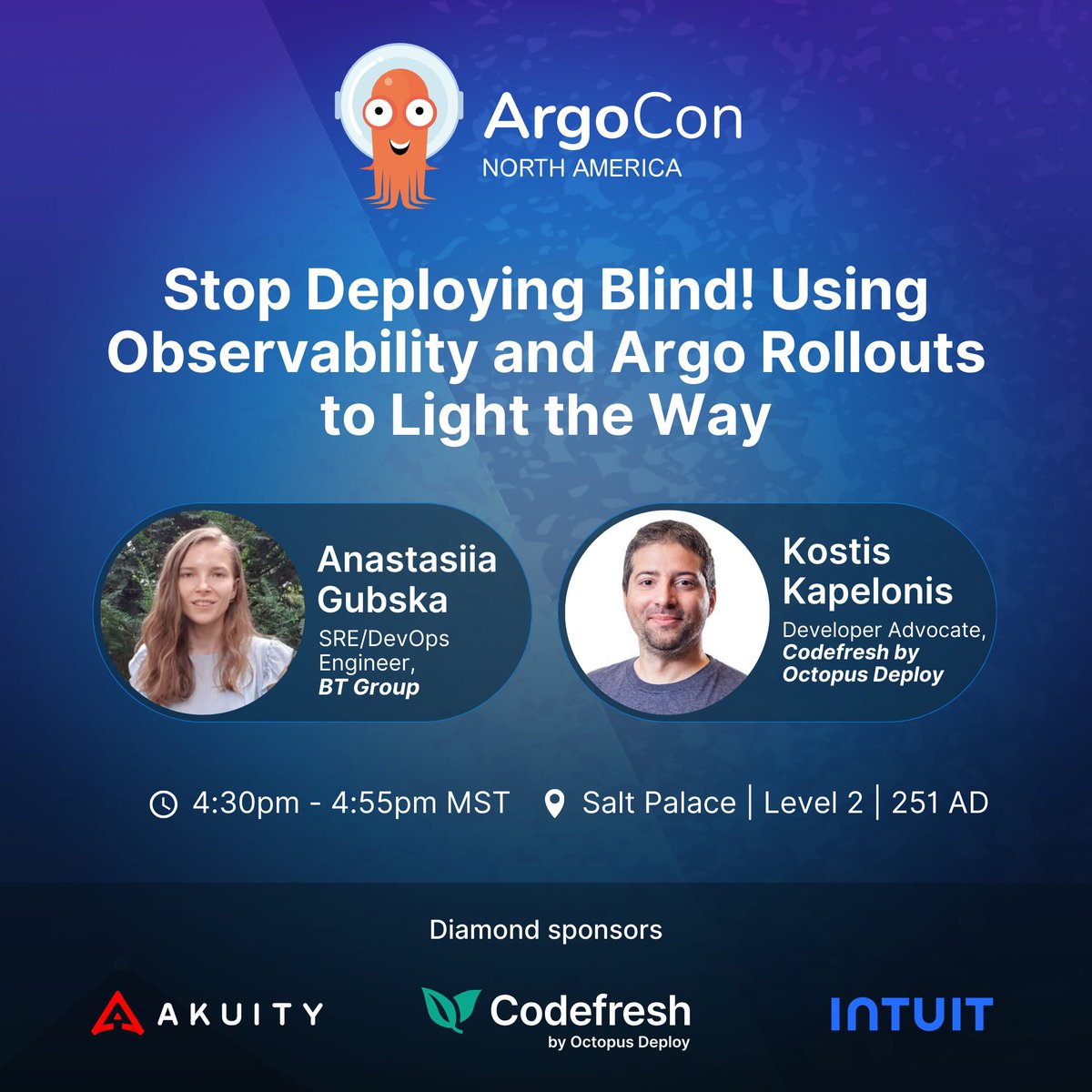 argoproj (@argoproj) on Twitter photo 🚨 Tired of blind deployments? Join Anastasiia G. & <a href="/codepipes/">Kostis Kapelonis</a> on Nov 12, 2024, to learn how observability + Argo Rollouts can give you real-time insights, automate decision-making, and reduce deployment risks! 🛠️💡
Stop guessing—start deploying with confidence! 👀
#KubeCon 🚨 Tired of blind deployments? Join Anastasiia G. & <a href="/codepipes/">Kostis Kapelonis</a> on Nov 12, 2024, to learn how observability + Argo Rollouts can give you real-time insights, automate decision-making, and reduce deployment risks! 🛠️💡
Stop guessing—start deploying with confidence! 👀
#KubeCon