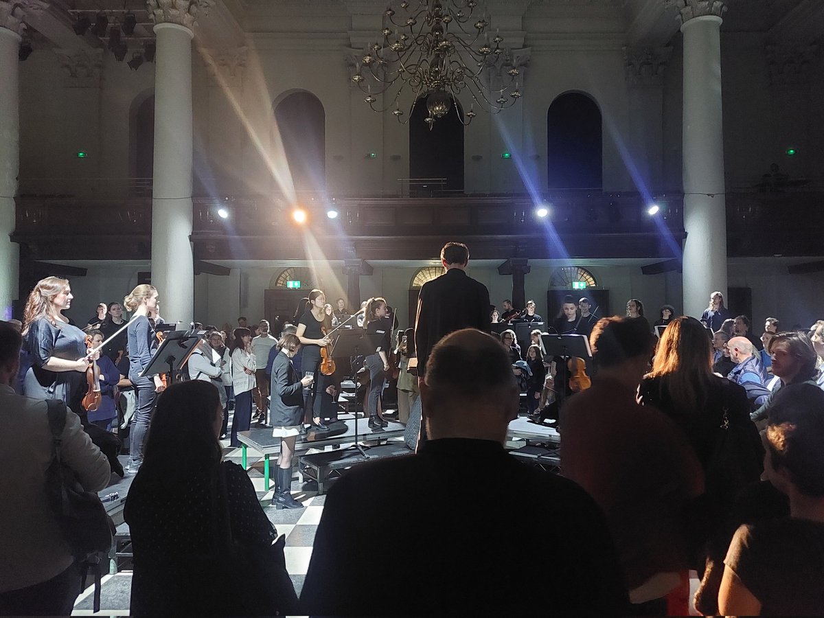 RoyalPhilSoc's tweet photo. Magician @_MattBelcher's creations are always exciting to experience, and we had a ball @SinfoniaSmithSq's 'The Orchestral Forest' #ConcertLab tonight, especially loving wowsome works by @Dobrinka_T and Nadia Boulanger we didn't know, thrillingly performed and staged. https://t.co/355ntrnrXu