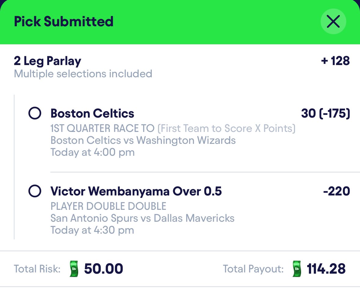 A collab with the homie, I got wemby .5😮‍💨🤞💰

#gamblingtwitter #prizepicklocks #prizepicks #underdog  #sleeperapp  #sleeperpicks  #chalkboard #nba  #nhl
