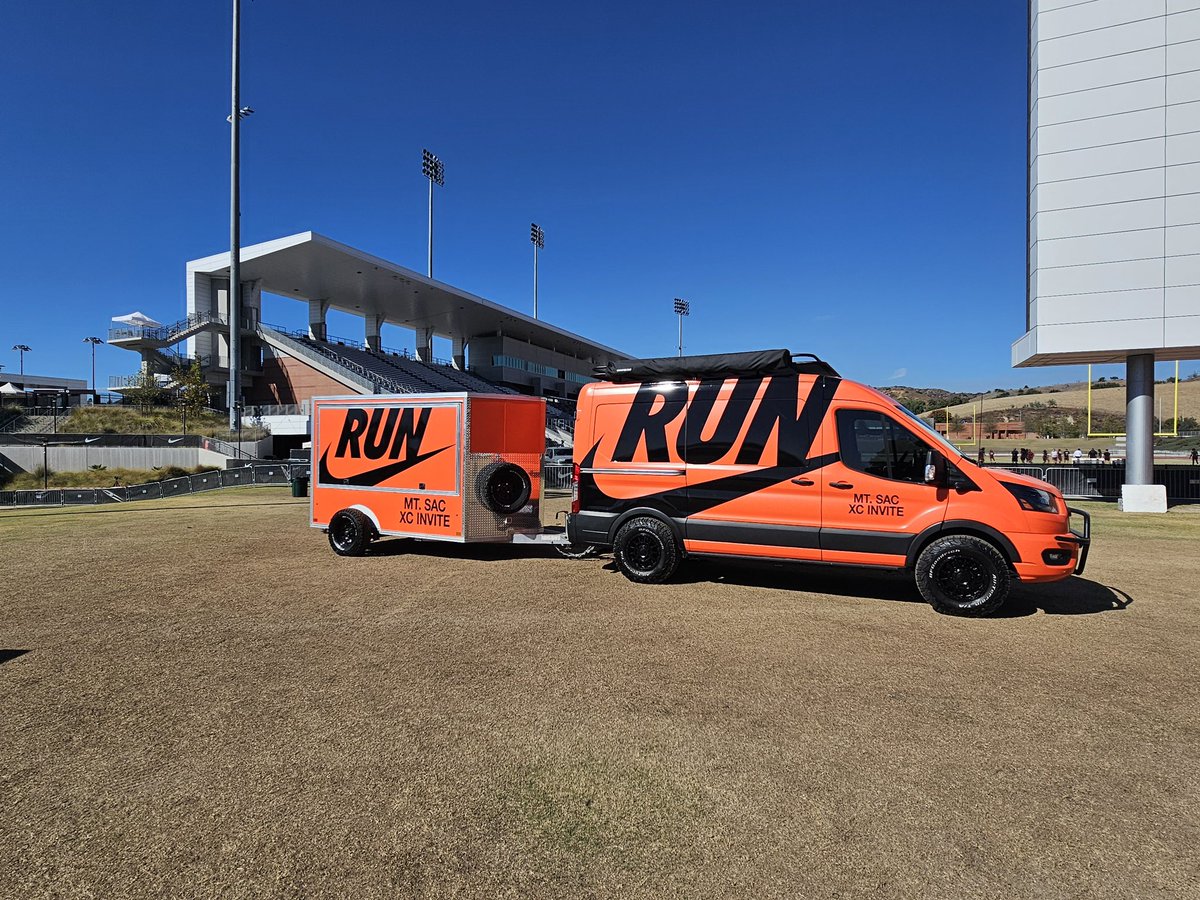 runmtsac's tweet image. The Nike Run Mobile has arrived at Hilmer Lodge Stadium. #MtSACXC