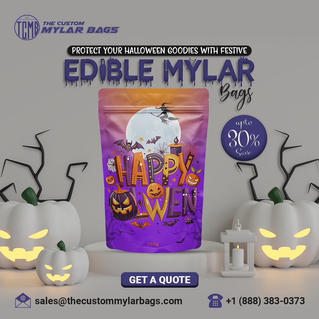 themylarbags's tweet image. 𝗛𝗮𝗹𝗹𝗼𝘄𝗲𝗲𝗻 𝗚𝗼𝗼𝗱𝗶𝗲𝘀 𝘄𝗶𝘁𝗵 𝗙𝗲𝘀𝘁𝗶𝘃𝗲 𝗘𝗱𝗶𝗯𝗹𝗲 𝗠𝘆𝗹𝗮𝗿 𝗕𝗮𝗴𝘀
Explore More : thecustommylarbags.com/edible-mylar-b…
+1 (888) 383-0373 
sales@thecustommylarbags.com
#HalloweenPackaging #EdibleMylarBags #FestivePackaging #KeepItFresh #TrickOrTreat #HalloweenGoodies
