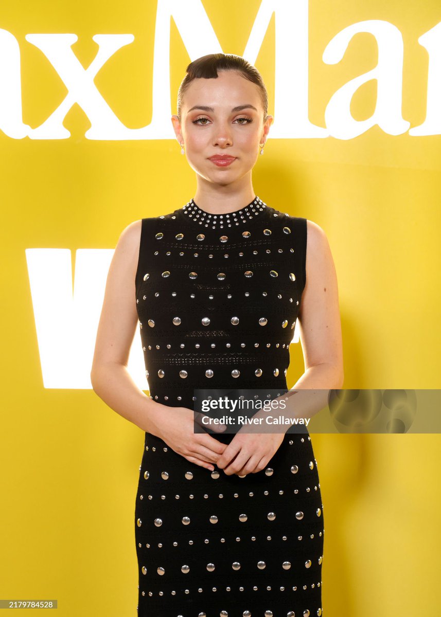 Fiona Palomo last night in Los Angeles at the 2024 WIF Max Mara Face of the Future at Chateau Marmont.